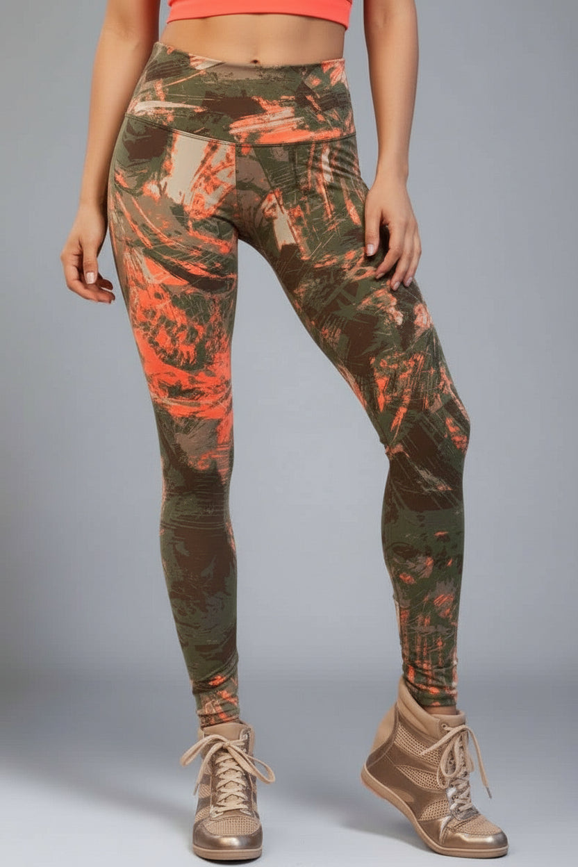 Alto Giro Army Graffiti Legging