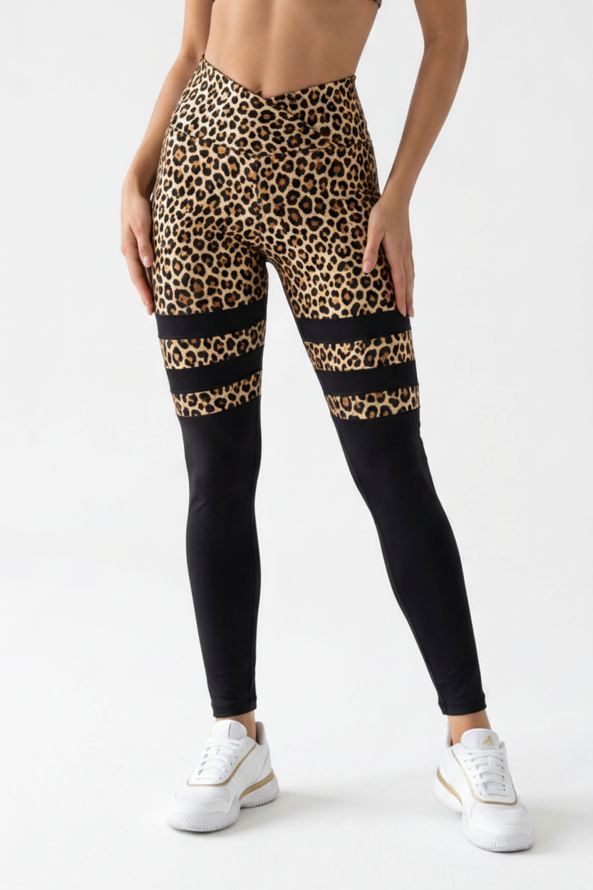 Body Brazil Gold Leopard Legging