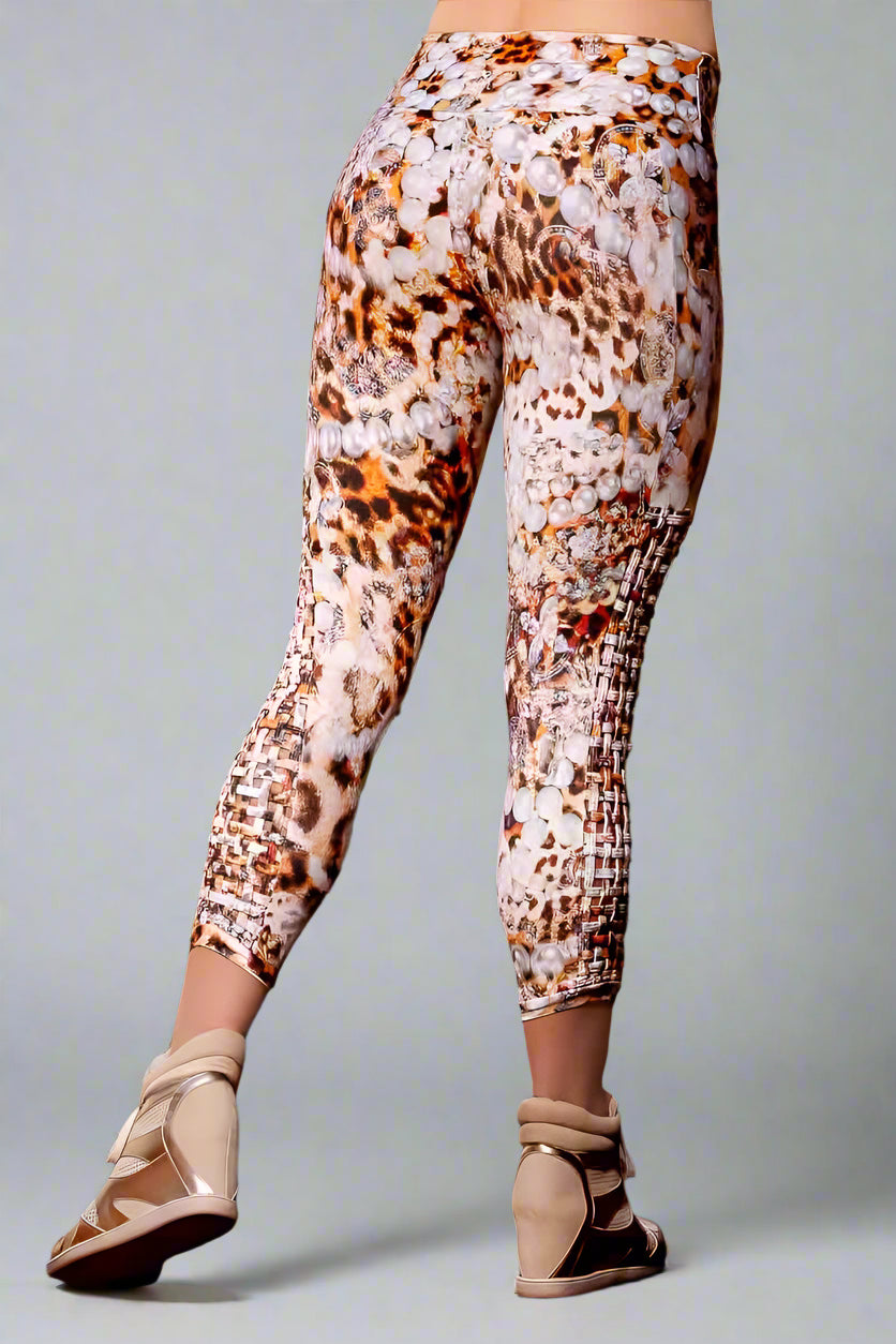 Alto Giro Pearl Leopard Weave Capri