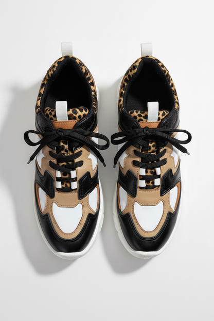 Smidt Black Leopard Shoes (size 6, 7)