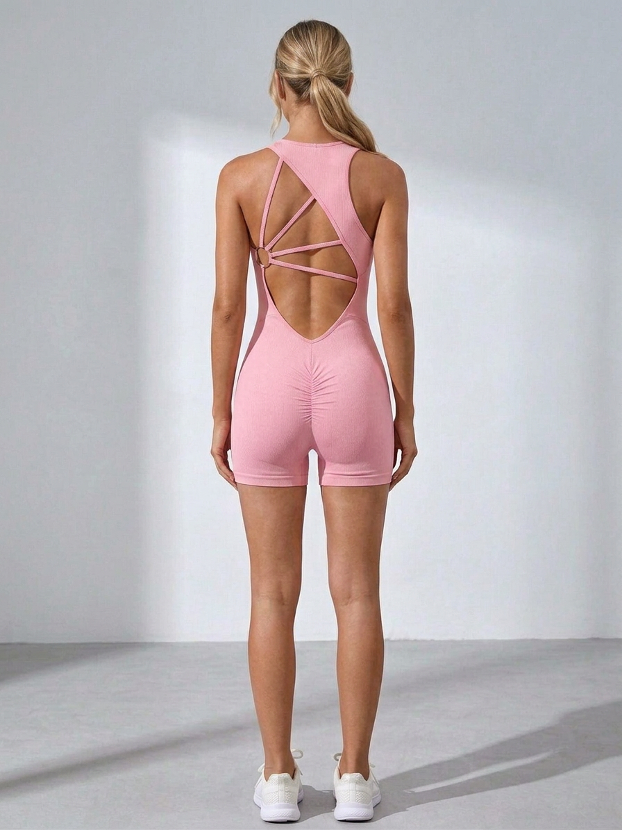 Body Brazil Pink Ring Back romper