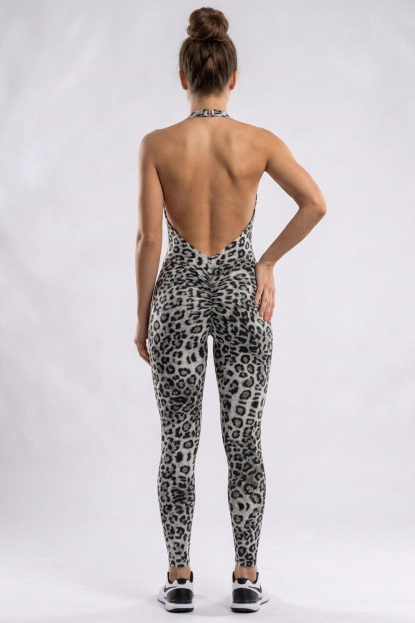 Body Brazil Silver Cheetah Jumpsuit