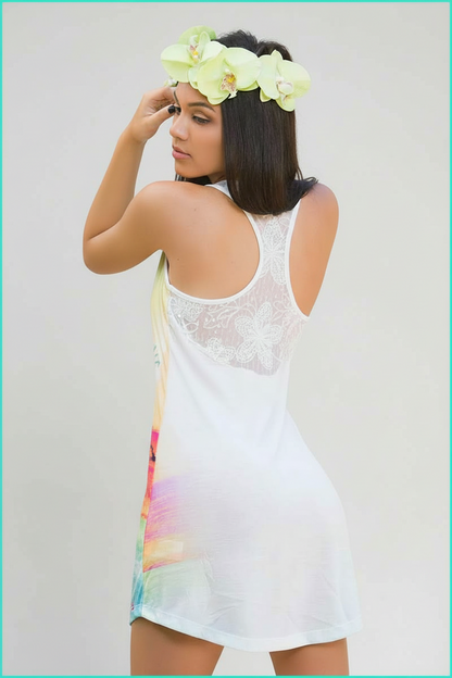 Morena Rosa Sunrise Lace Cover Up