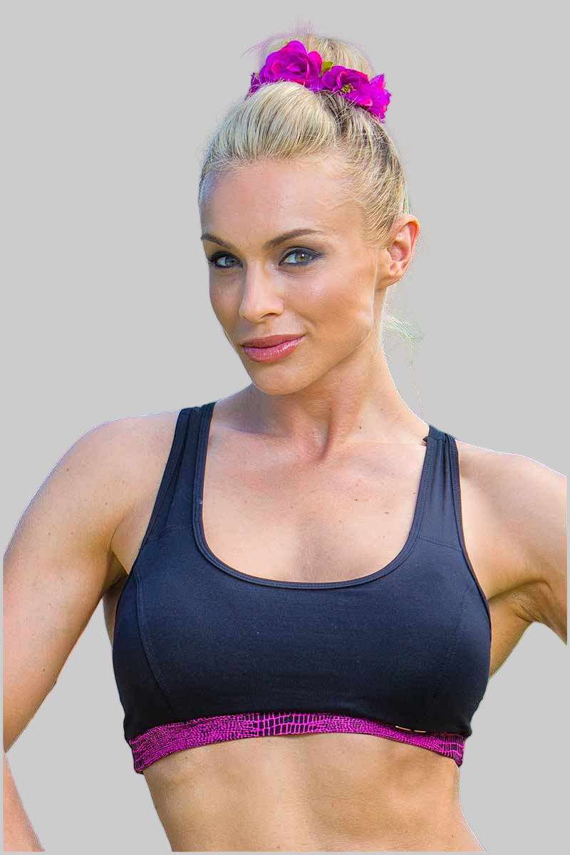 Prata  Python Racer Bra