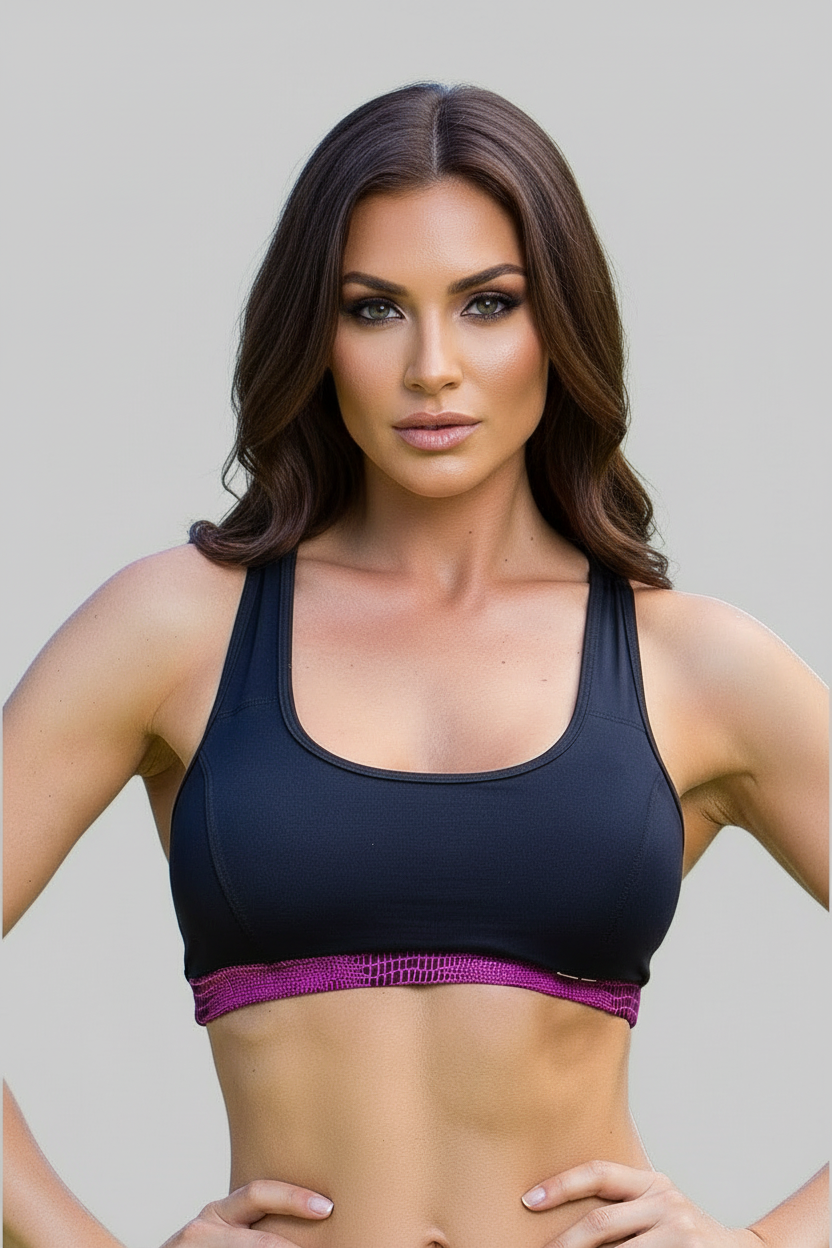 Prata  Python Racer Bra