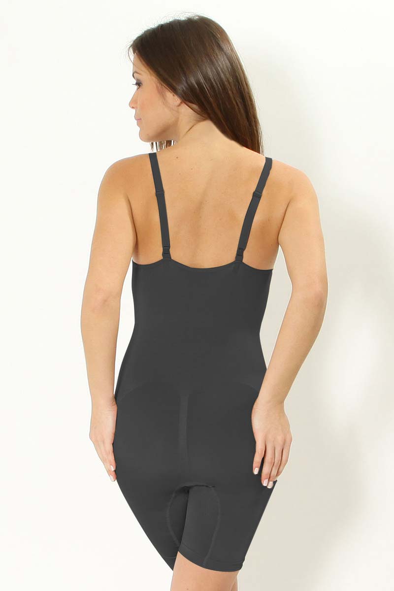 Scala Body Black Sculpt Mid Thigh Bodysuit