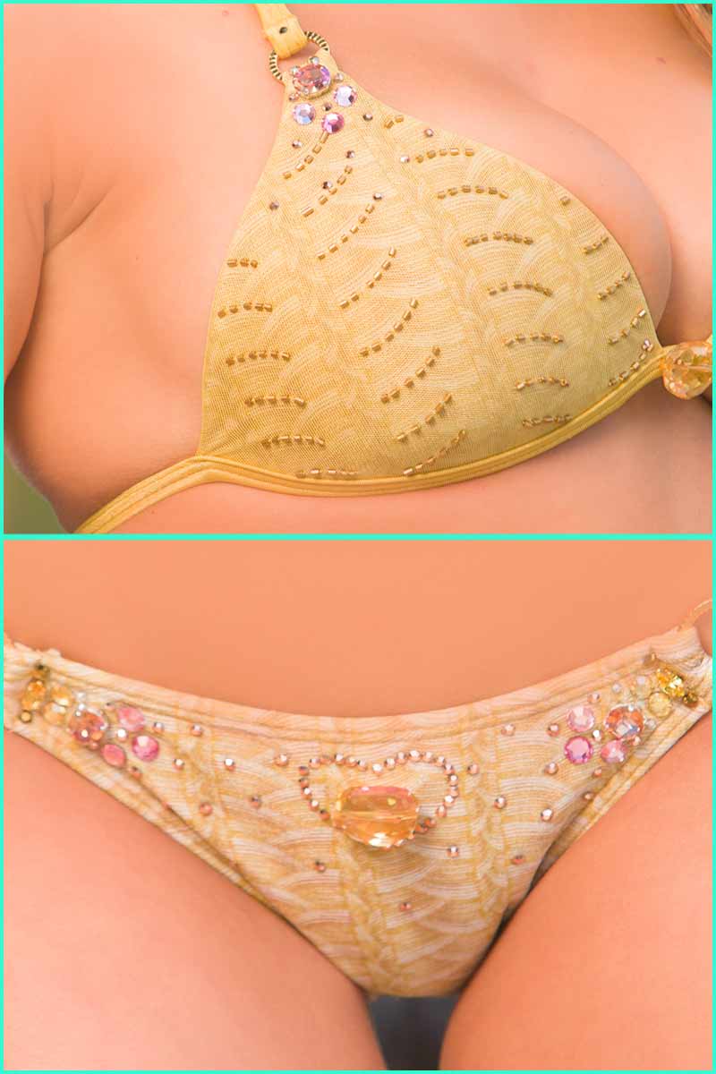 Morena Rosa Gold Angel Swarovski Crystal Bikini