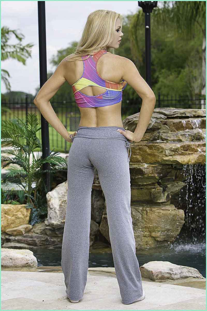 Alto Giro Heather Fold Over Yoga Pants