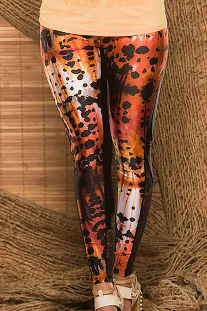 Alto Giro Lacy Art Leopard Legging