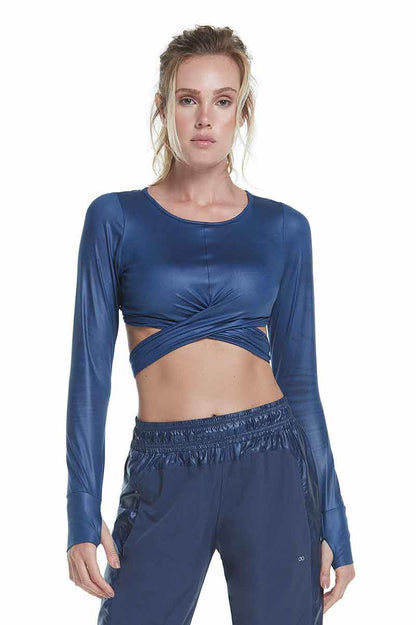 Alto Giro Liquid Blue Elite Cropped Top