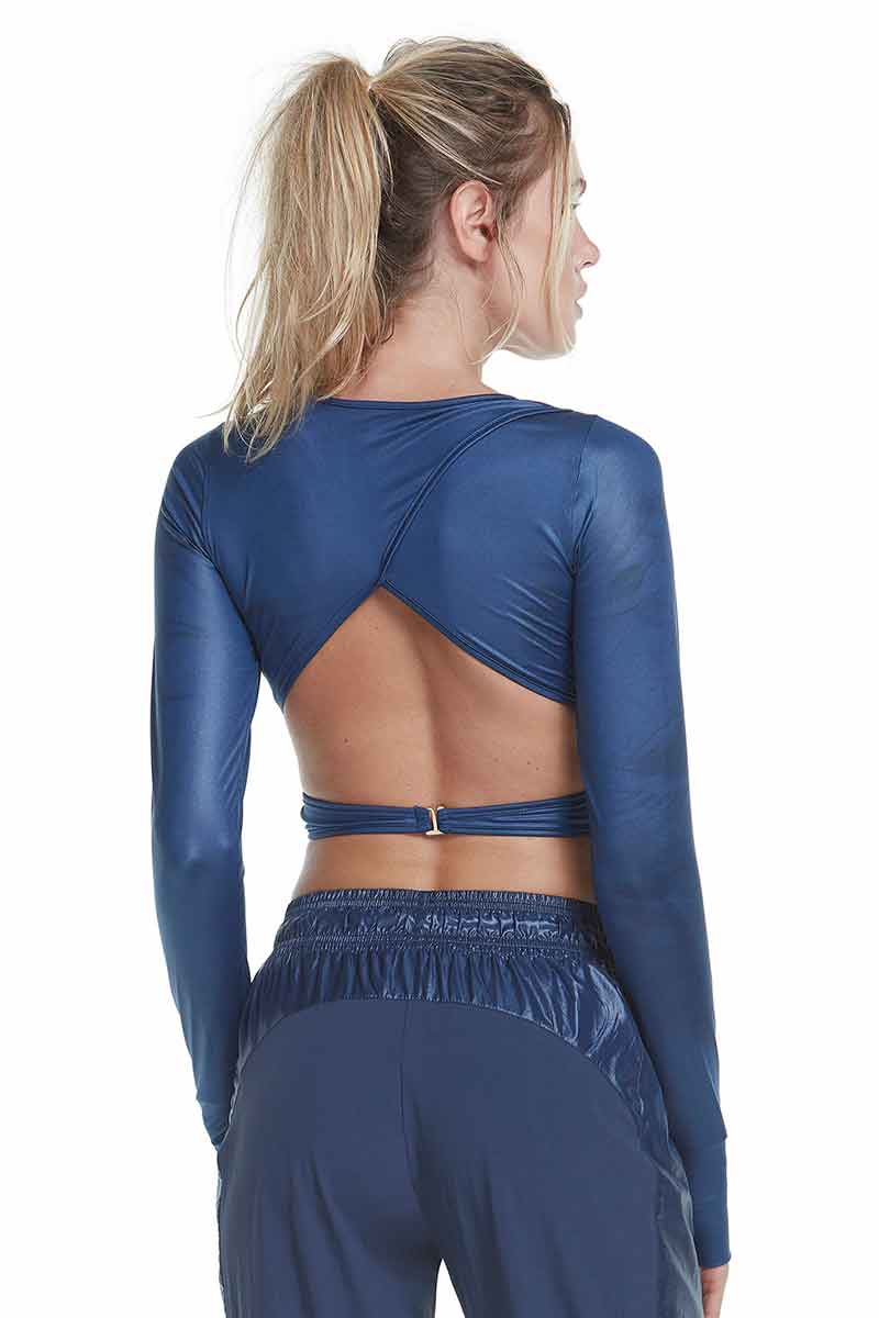 Alto Giro Liquid Blue Elite Cropped Top