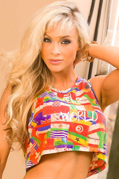 Alto Giro Wear the World Cropped Top