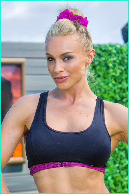 Prata  Python Racer Bra