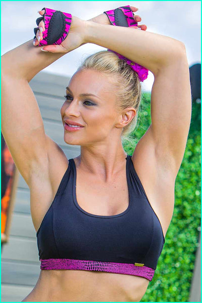 Prata  Python Racer Bra
